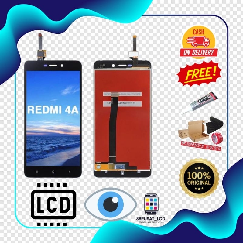 LCD FULLSET XIAOMI REDMI 4A COMPLETE ORIGINAL