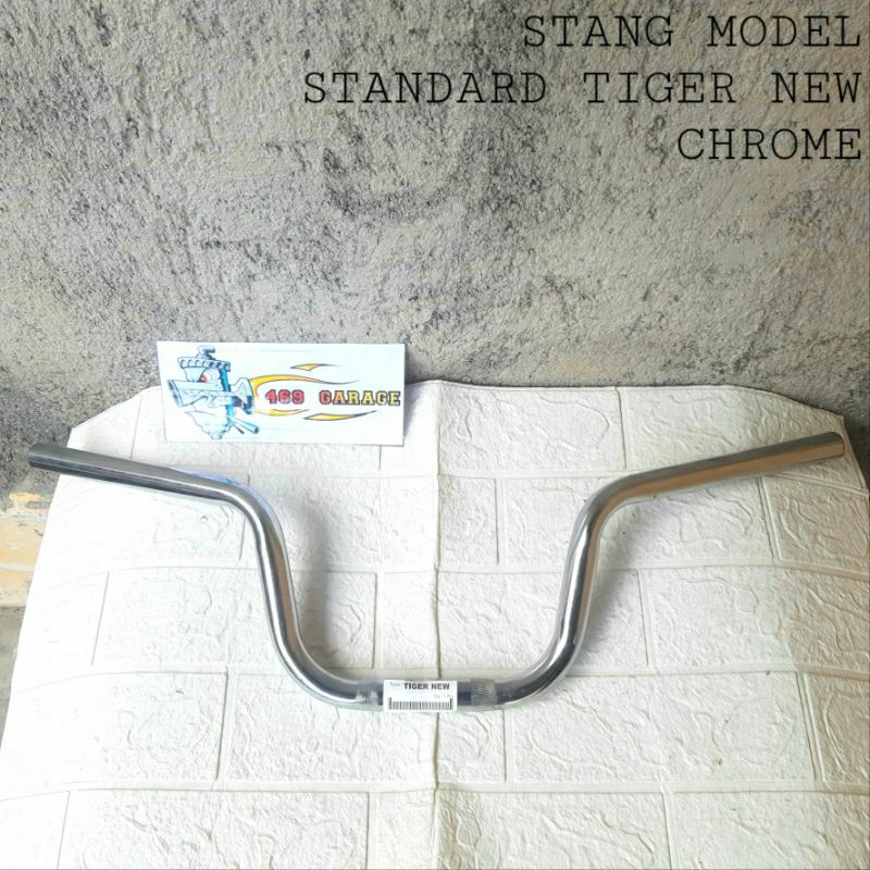 Stang / Stir Model Standard Tiger New Tiger Revo Chrome Bahan Tebal | Bisa Untuk  Cb Vixion W175 Xab