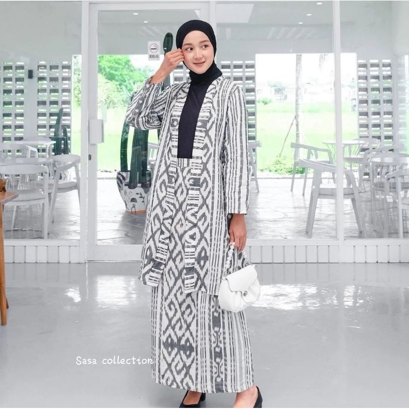 [ READY STOK ] BAJU TENUN ETNIK TERBARU, OUTER & ROK TUNIK, BAJU KONDANGAN KEKINIAN