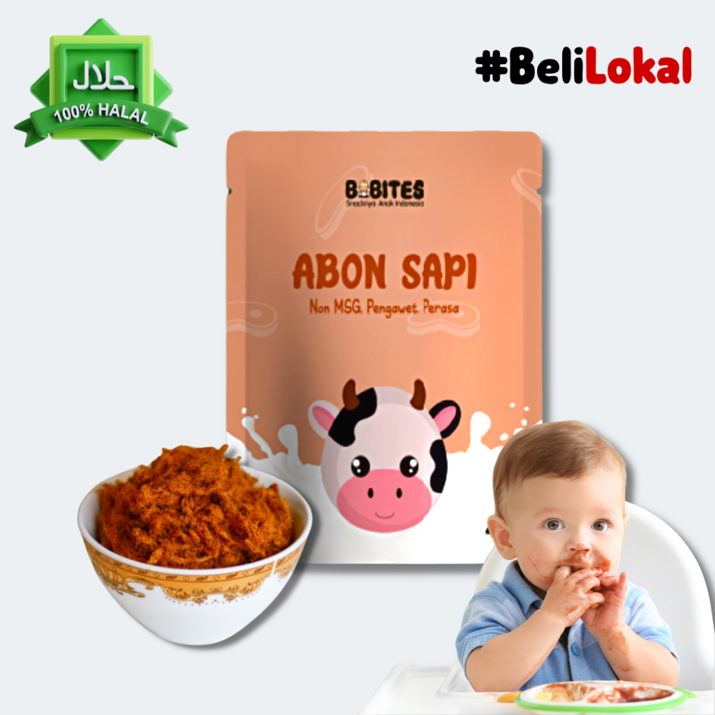 

Abon Bayi Sapi Abon MPASI Kemasan 4gr / Abon Bayi MPASI Sehat Tanpa Pengawet / Abon Cipung Non MSG