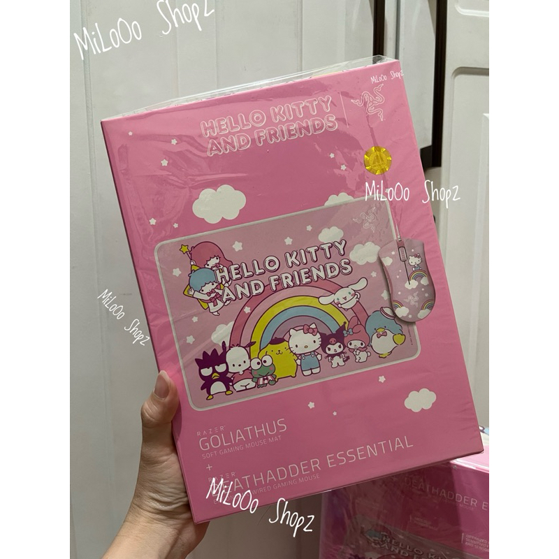 Razer DeathAdder Essential + Goliathus Mouse Mat Bundle - Hello Kitty and Friends Edition