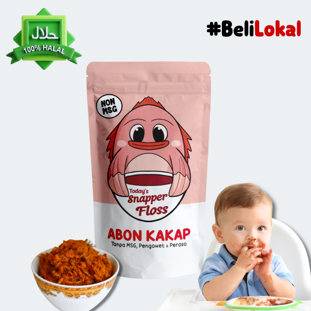 

Bebites Abon Kakap MPASI Kemasan 35 gram / Abon Bayi / Abon MPASI / Abon Bayi Penambah Nafsu Makan