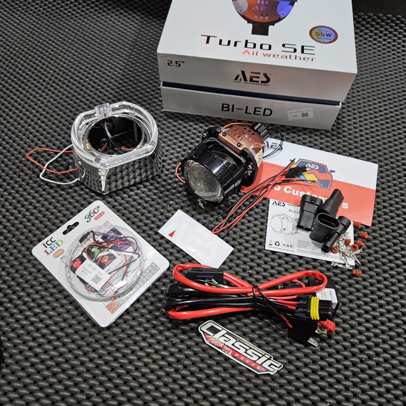 Biled aes Turbo 3warna 2,5inch all water original aes