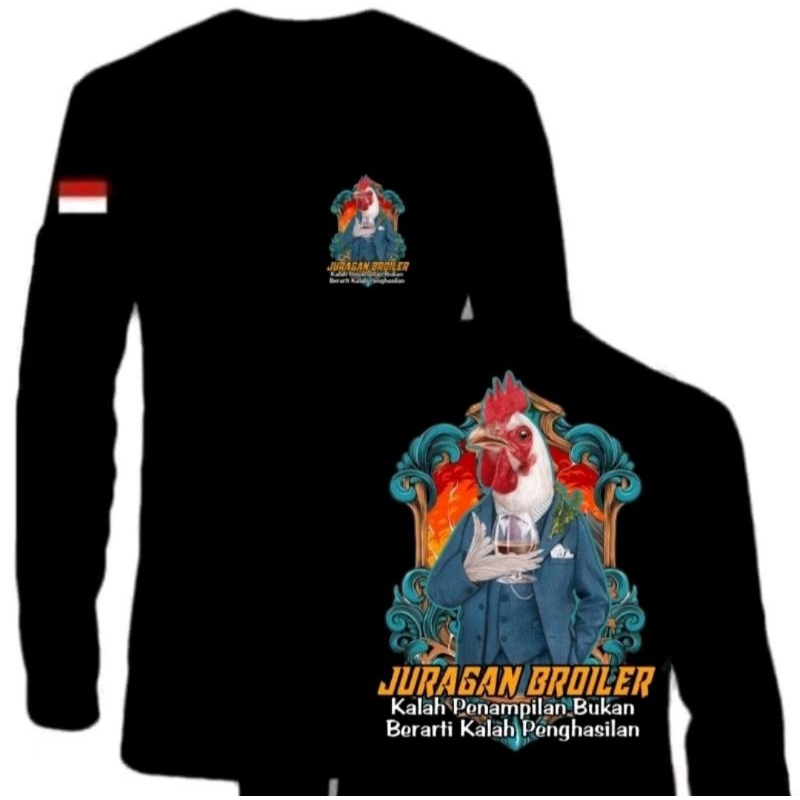 KAOS LENGAN PANJANG JURAGAN BROILER INDONESIA