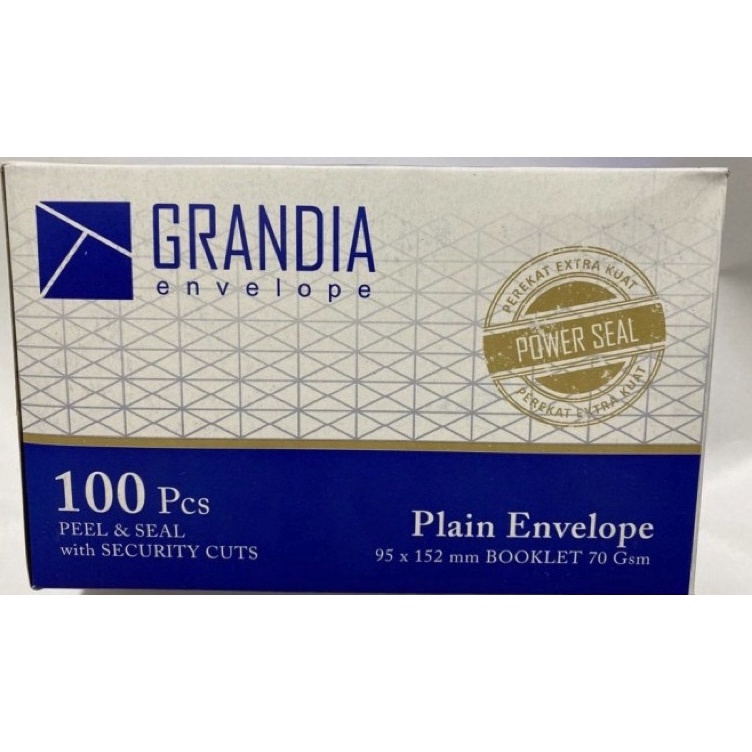 

Tearu amplop grandia putih bukan paper