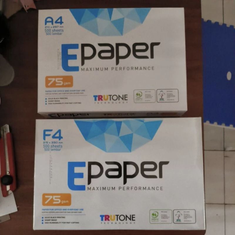 

Kertas HVS E-Paper A4 & F4 (per lembar)