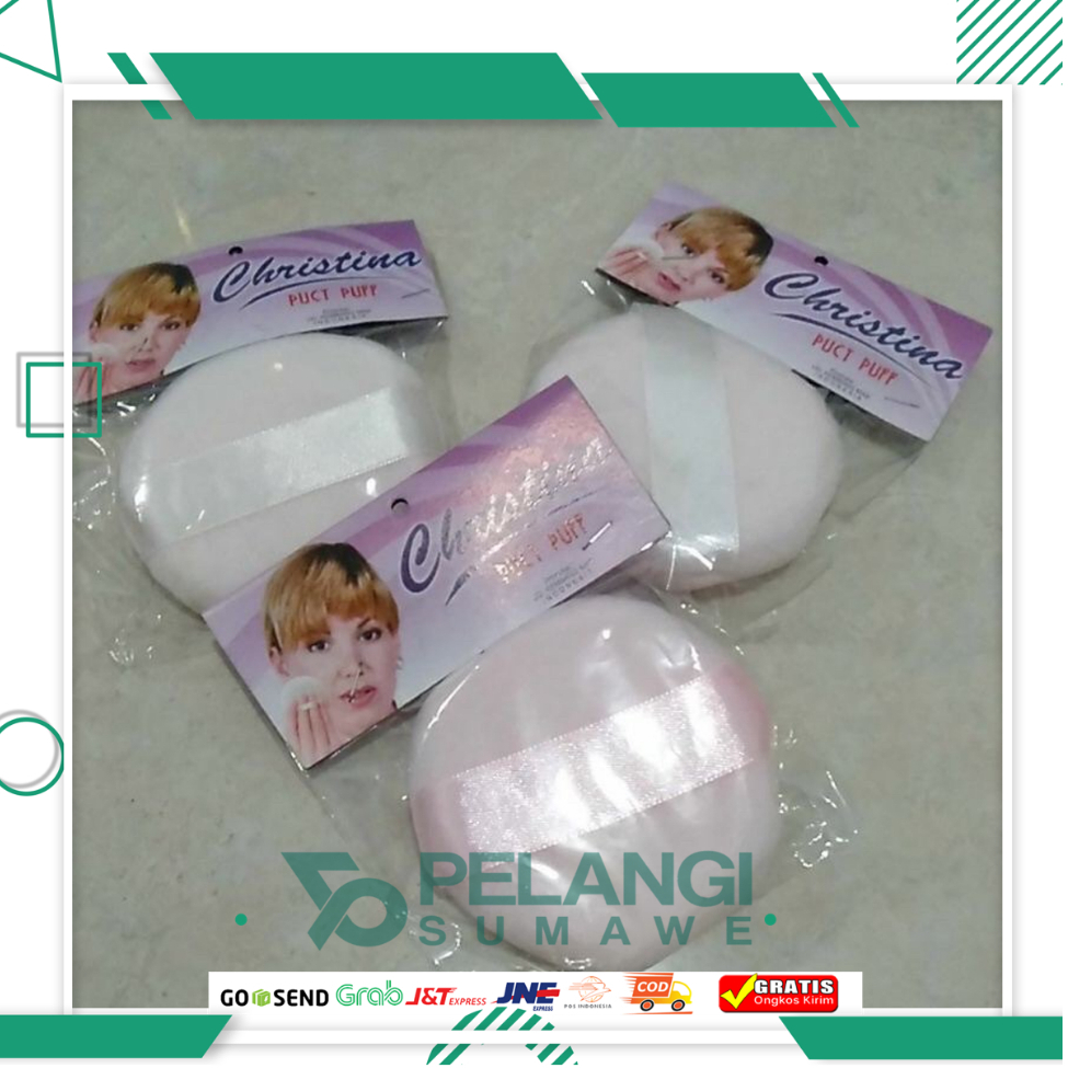 REMBUK BEDAK TABUR CHRISTINA / REMBUK BAYI / SPON BEDAK TABUR BESAR / SPON BULAT / PUFF POWDER BESAR