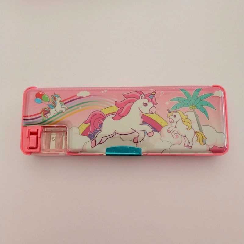 

(1 pcs) Pencil Case / Kotak Pensil Magnet Karakter + Orotan AC-1762