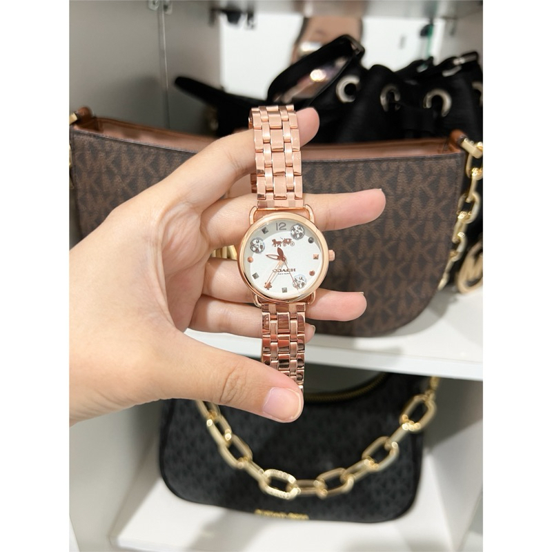 jam tangan coach tea rose preloved