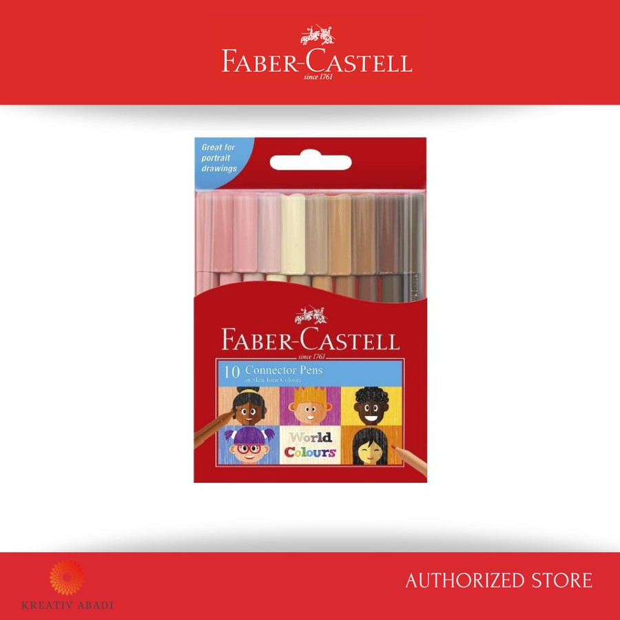 

Faber-Castell Connector Pen Skin Tone Colour set 10