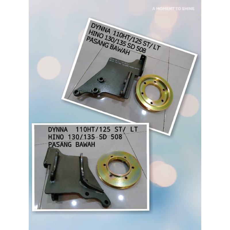 Bracket Breket Dudukan Compressor AC Mobil Dyna 110 HT / 125 ST / LT Hino 130 / 135 SD 508 Pasang Ba
