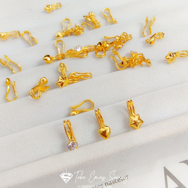 ANTING JEPIT HIDUNG EMAS ASLI 300%