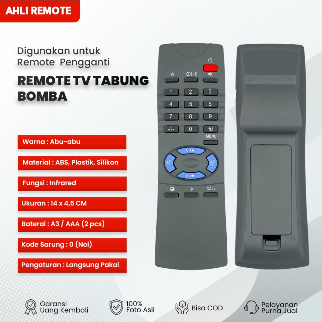Remot TV Toshiba Tabung CT-90230 / Remote Toshiba Tabung CT-90230
