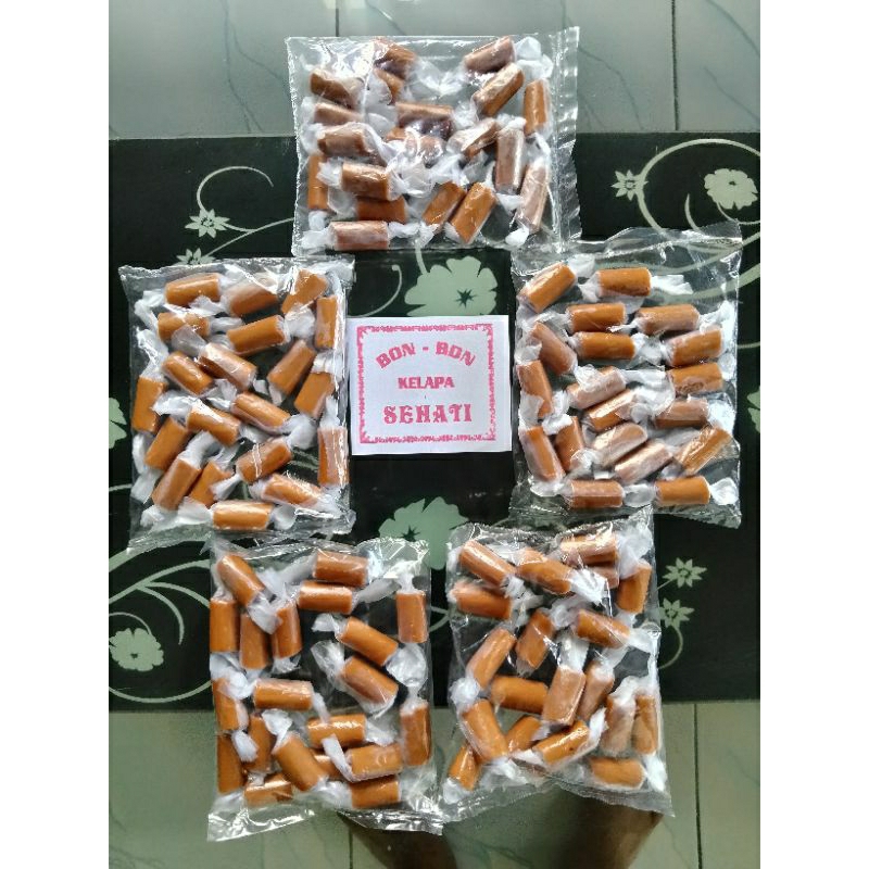 

[Coconut Candy] Lima 5 pack Permen Kelapa Bon Bon Kelapa Jenang/Dodol Sehati (Paket 5 Packs)