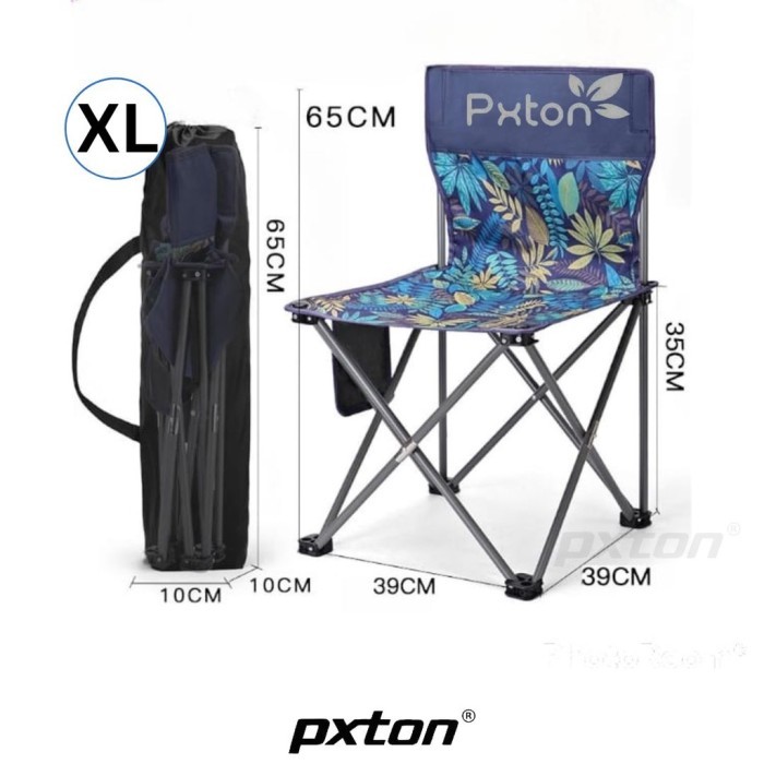 PXTON - Kursi Lipat Camping Outdoor Portable Kursi Gunung / kursi serbaguna / kursi traveling