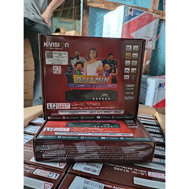 Receiver LG Sat star parabola  Garmedia dan telkom c band bisa buka mnc grup makassar LGSat Stars