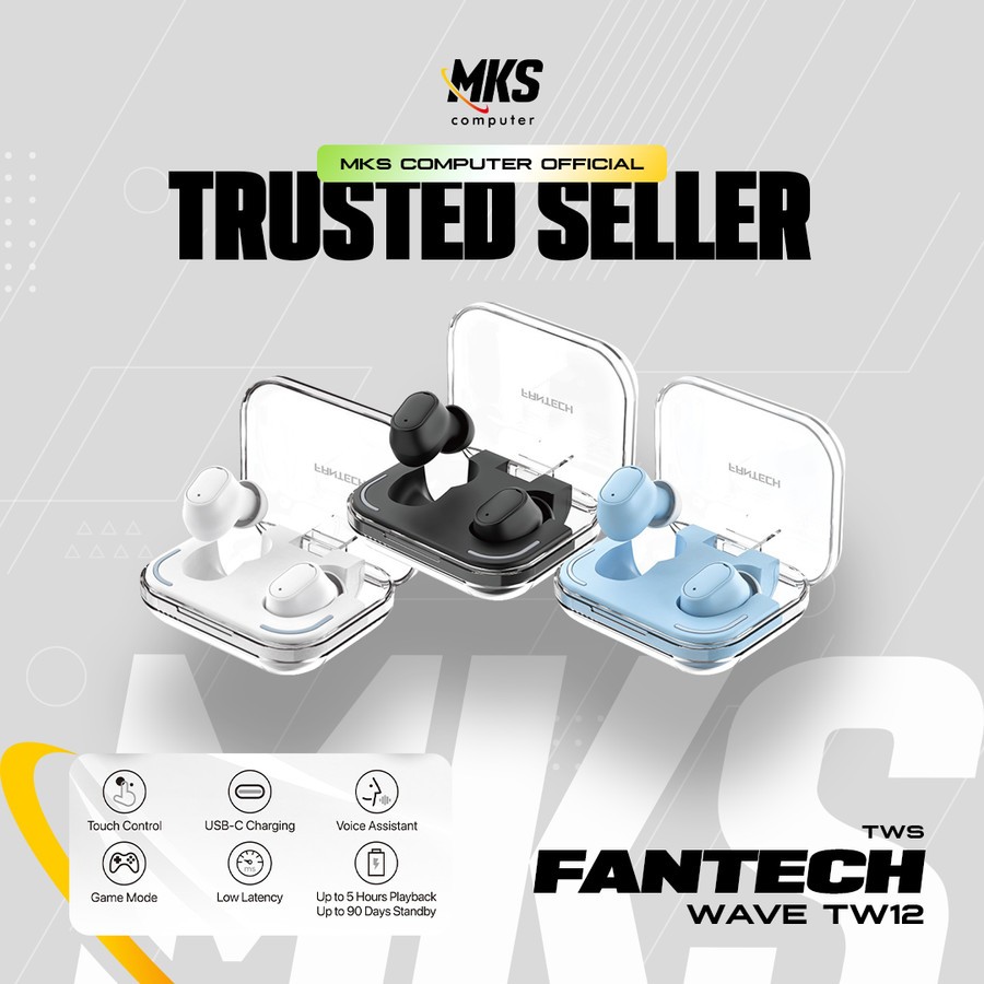 Fantech TW12 / TW-12 Wave 12 TWS Audio Premium Quality