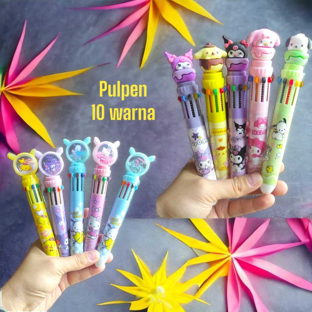 

GM - PULPEN 10 WARNA SANRIO | PULPEN LUCU | PEN WARNA WARNI | PERALATAN TULIS | ALAT TULIS KANTOR | ALAT TULIS SEKOLAH | KUROMI | MELODY | CINAMORROL | POMPOMPURIN | UNICORN