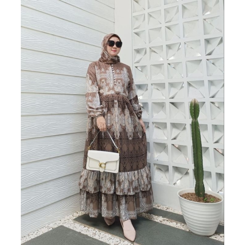 Gamis Set Hijab Zaina Dress