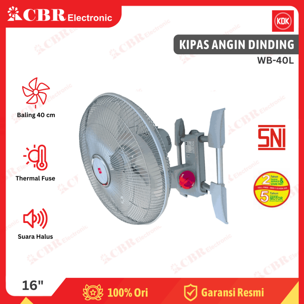 Kipas Angin KDK / WB-40L (Dinding)