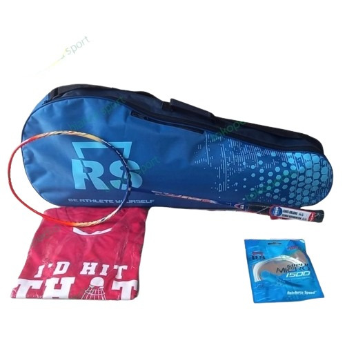 SALE  RAKET BADMINTON RS ISO POWER 111 PAKET LENGKAP ( SENAR BAJU TAS)