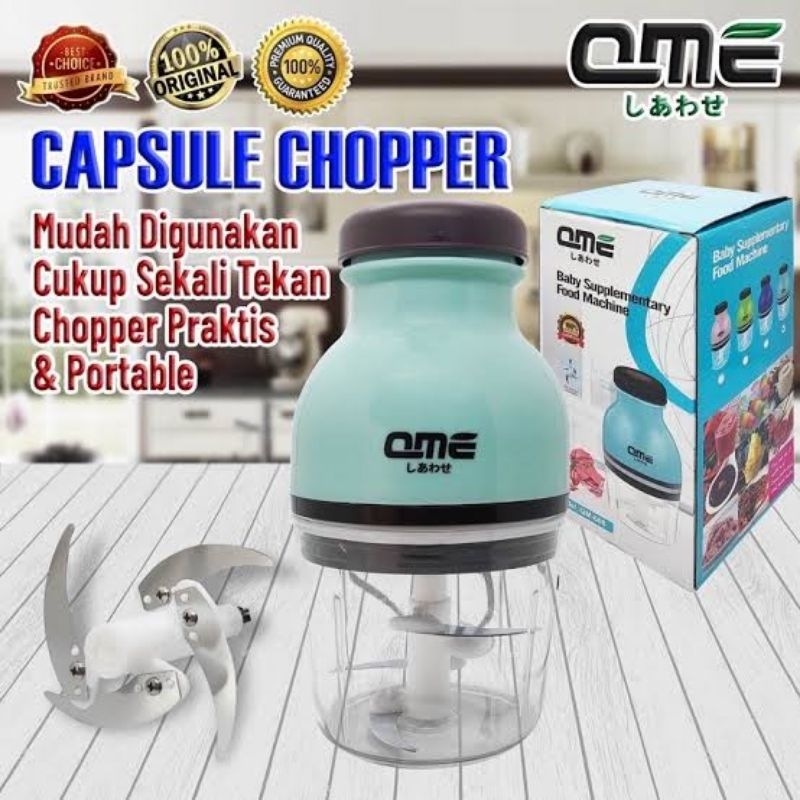QME | Chopper Mini Blender Gilingan Serbaguna Multifungsi QM-606