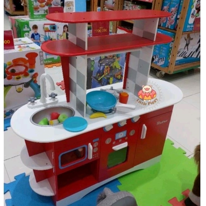 ELC wooden retro kitchen playset