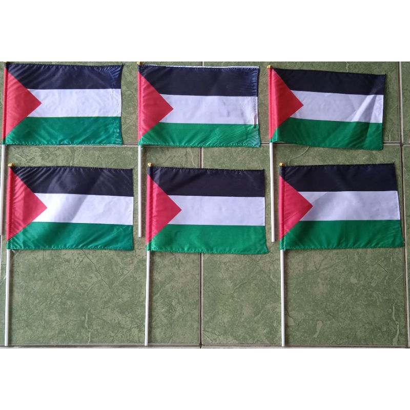 Bendera palestina bendera tangan