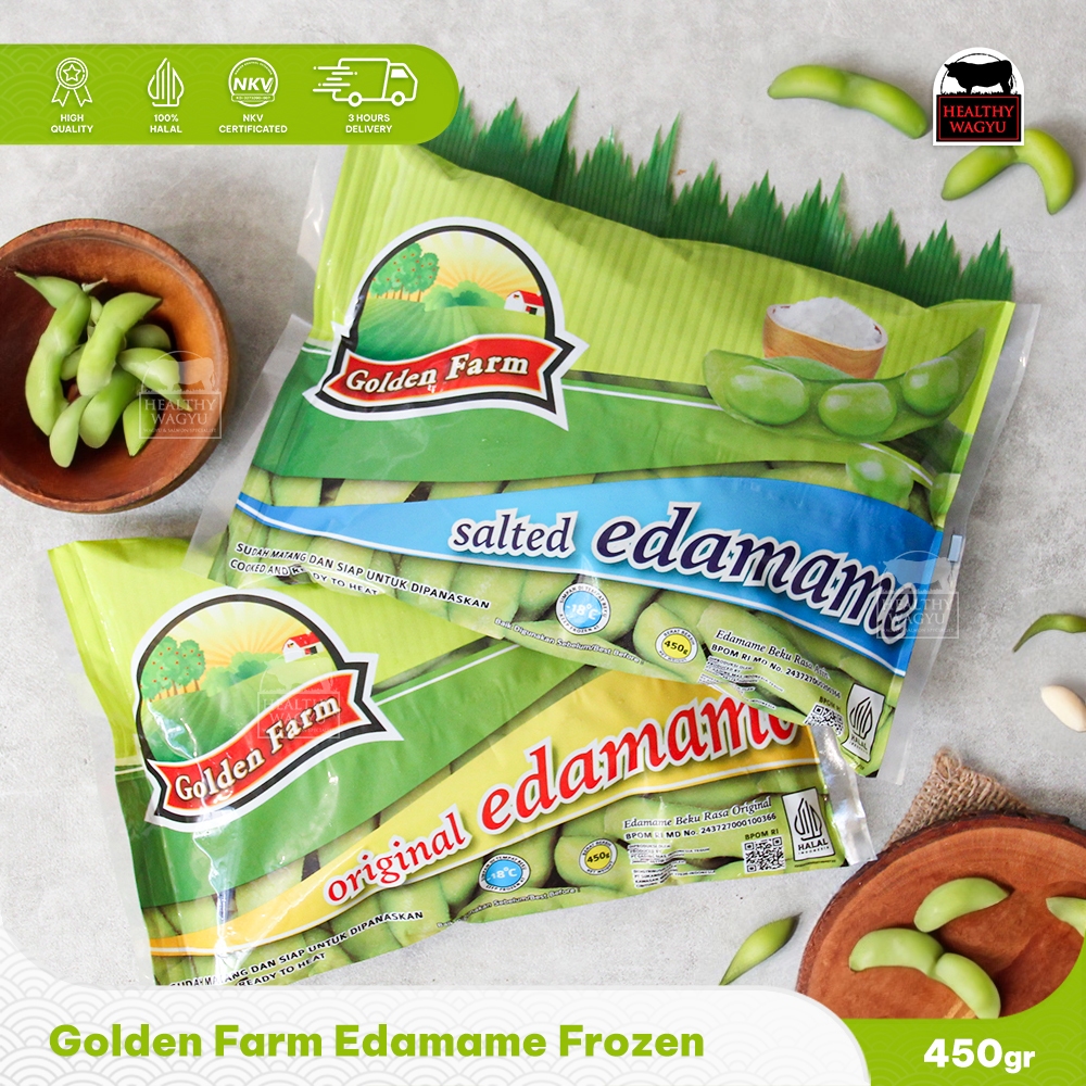 

Edamame Kacang Kedelai Jepang Golden Farm Halal 450gr Healthy Wagyu