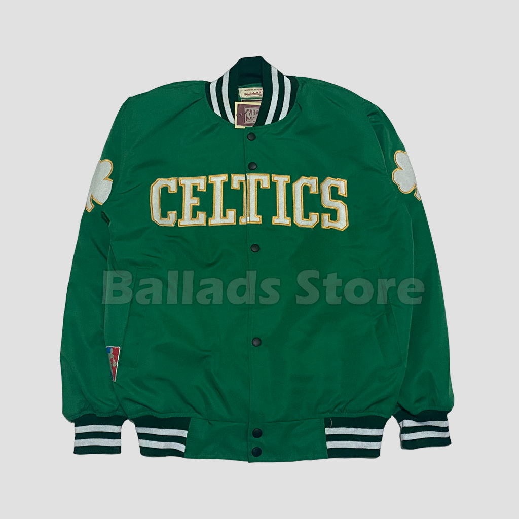 JAKET VARSITY CELTICS - TEXT HIJAU DAUN FULLTAG MIRROR JAKET BOMBER COAH VARSITY