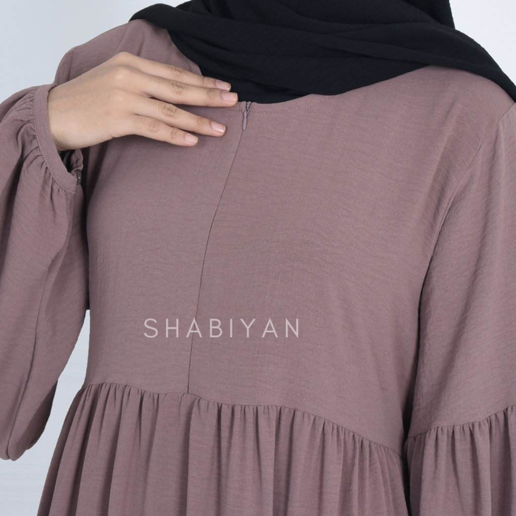 SHABIYAN 511 Gamis Wanita Crinkle Air Flow Terbaru | Lalisa-5