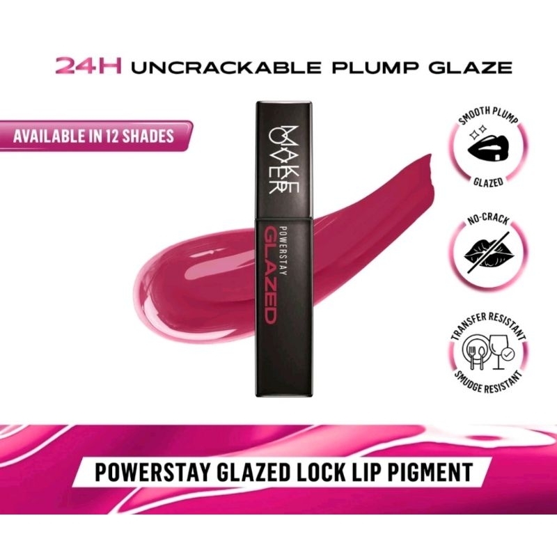 make over powerstay glazed lock lip pigment - makeover lip vinlyl makeover lip glosy