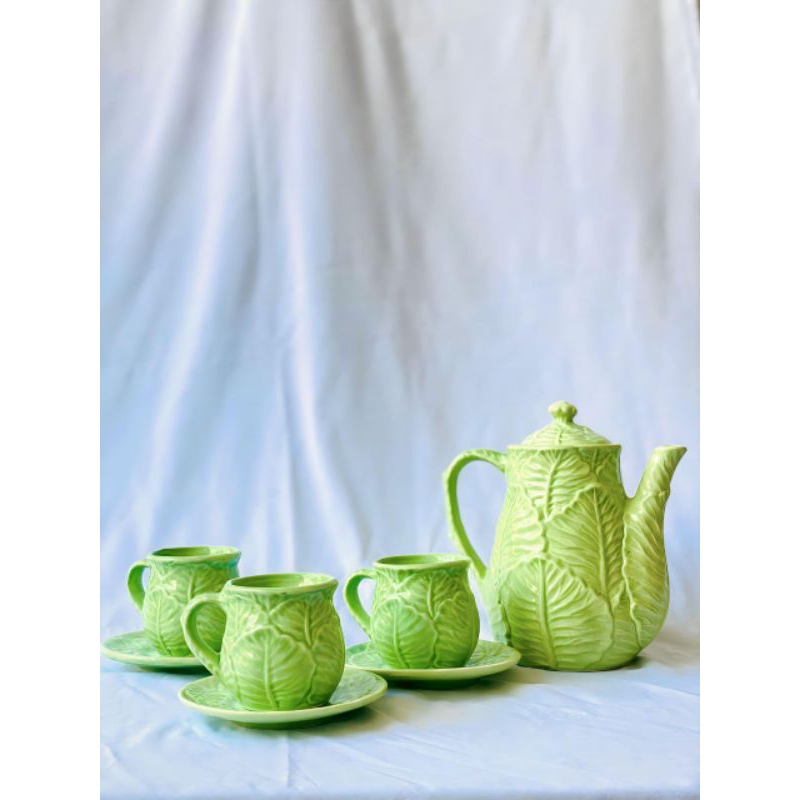 [ READY ] - Sepaket Cangkir Teko Motif Kol / Kado Unik / Hampers Cantik / Gelas Lucu / Cangkir Canti