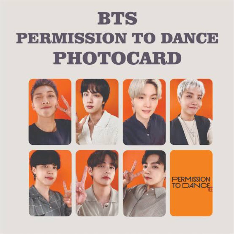 photocard offical bts ptd