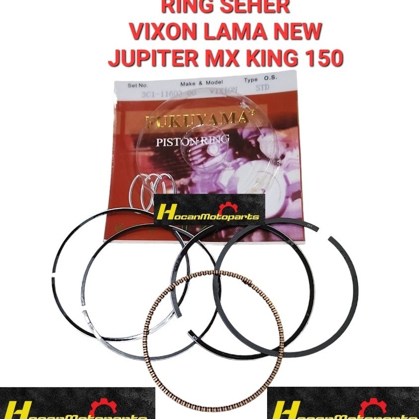 RING SEHER STANDAR RING PISTON  FUKUYAMA VIXION LAMA VIXION NEW NVA NVL 150 STANDAR