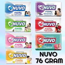 Sabun Mandi Batang Nuvo Hijau Nature Protect 76 gr - sabun / D128