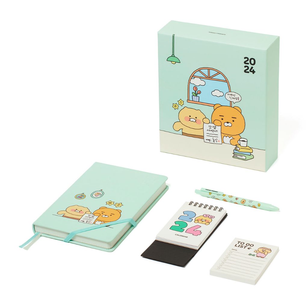 

2024 KAKAO FRIENDS CALENDAR & DIARY SET KALENDER NEW YEAR TAHUN BARU LUCU KOREA DESIGN PLANNER BOOK WEEKLYKOREAN NOTES KALENDER MEJA DESK CALENDAR LUCU OFFICE