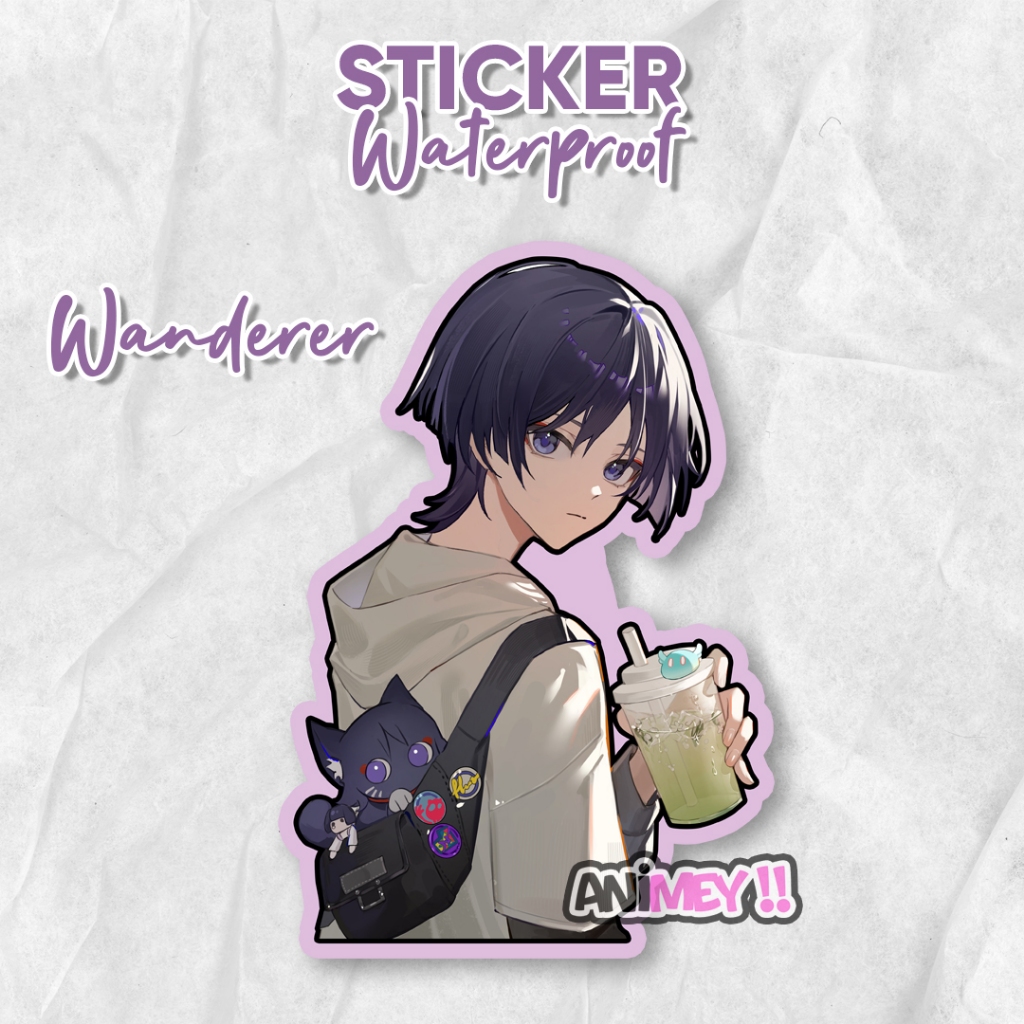 

Stiker Wanderer Genshin impact / Sticker Anime Waterproof