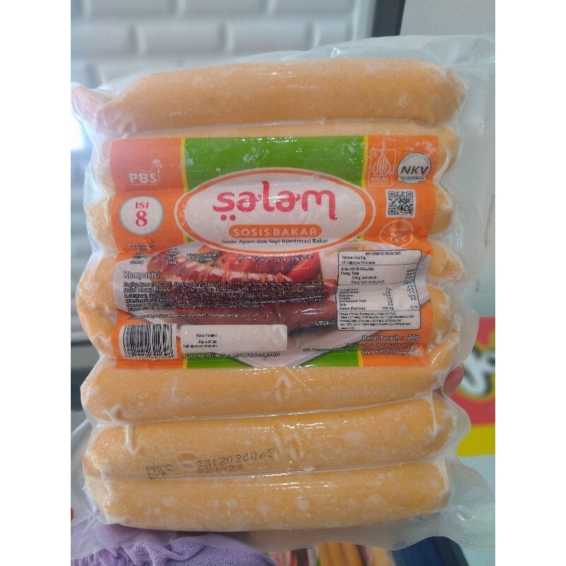 

sosis salam bakar jumbo isi 8 600gr