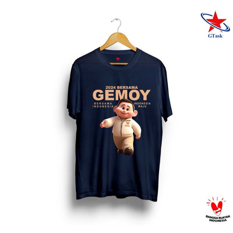 Kaos CAPRES 2024 Prabowo Gemoy / Baju Calon Presiden 2024 Prabowo Gemoy