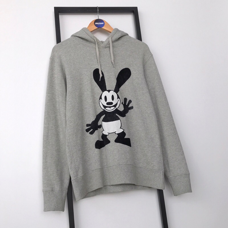 UNIQLO UT x DISNEY OSWALD Original Pullover Hoodie Abu Grey