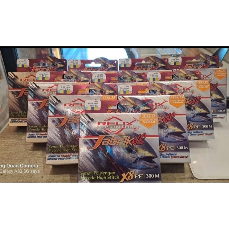 Senar PE Jabrik HS X8 300 Meter PE Relix Nusantara