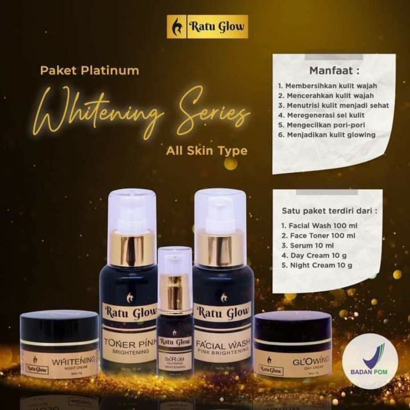 RATU GLOW~RATU GLOW PLATINUM // Ratu Glow Skincare // Ratu Glow Paket Acne dan Whitening