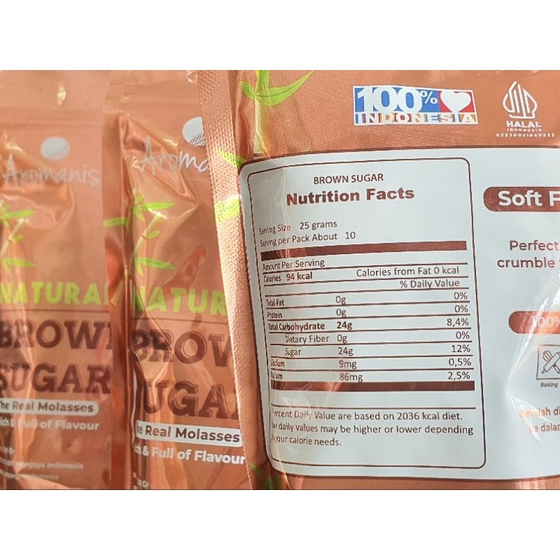 

LAKU Aromanis Brown Sugar 250Gr / Natural Brown Sugar 250Gr