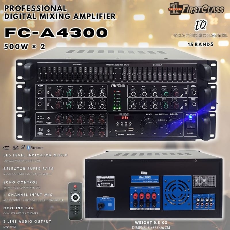amplifier karaoke firstclass FC A4300 / FCA 4300