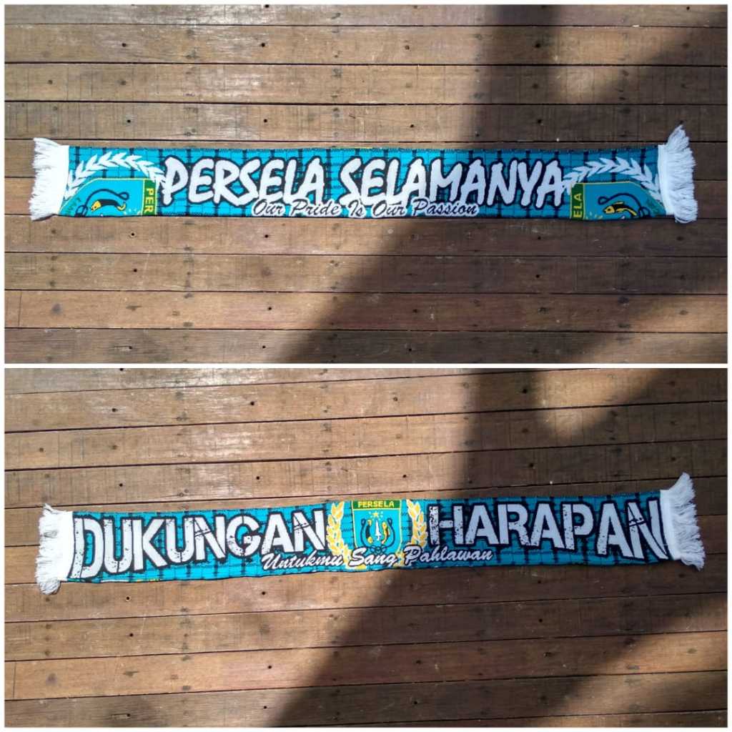 SEPAK BOLA SYAL RAJUT DIGITAL SCRAF SUPORTER AREMA AREMANIA MALANG PSIM JOGJA BRAJA MUSTI PERSELA LA