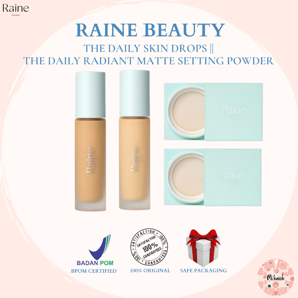 Raine Beauty The Daily Skin Drops || The Daily Radiant Matte Setting Powder
