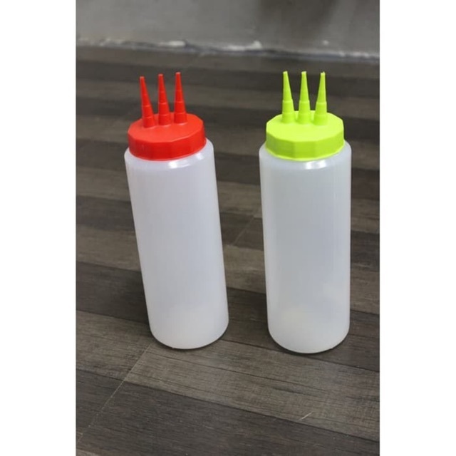 Botol Saos  650 Ml Botol Asvita Mayonnaise Mayones Saus Botol Lubang Tiga OK