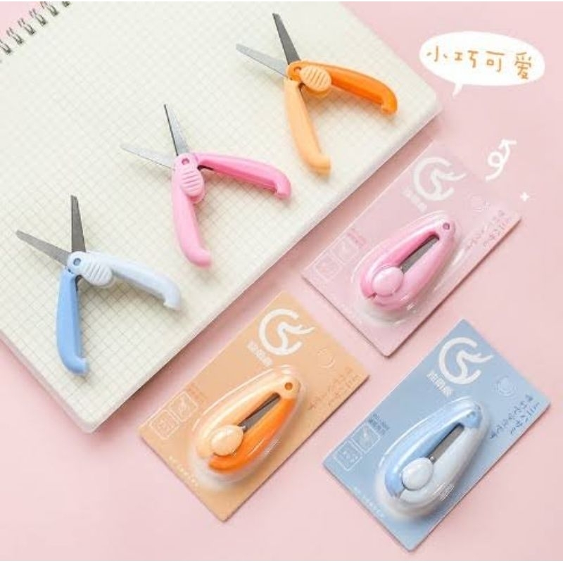 

Gunting lipat mini portable/Gunting pemotong kertas/Gunting lipat warna