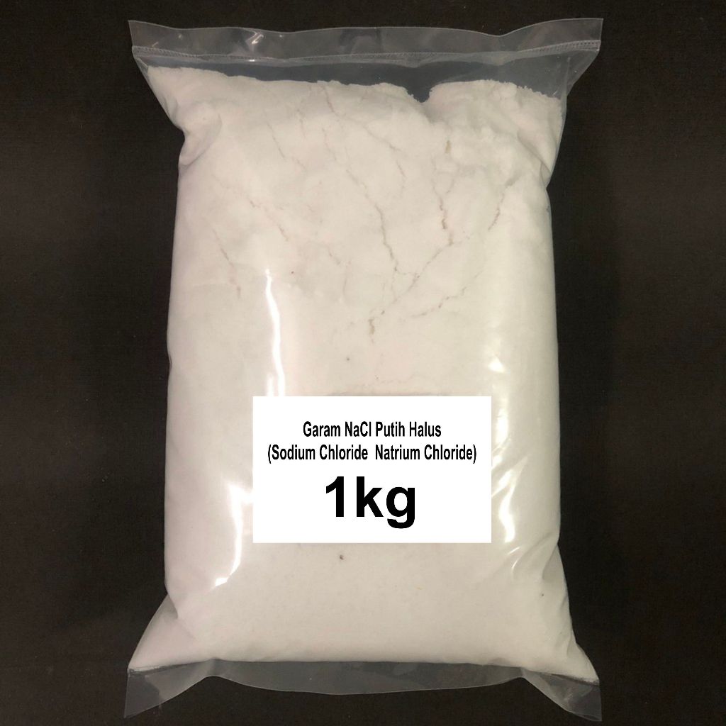 

Garam NaCl Putih Halus / Sodium Chloride Natrium Chloride/Pengental Sabun
